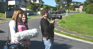 BBC film crew
